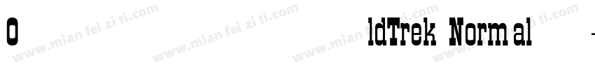 OldTrek Normal 字体下载字体转换